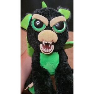 Feisty Pets Fabio Flamefart Dragon Plush Black Green 2017 <see pics/description>
